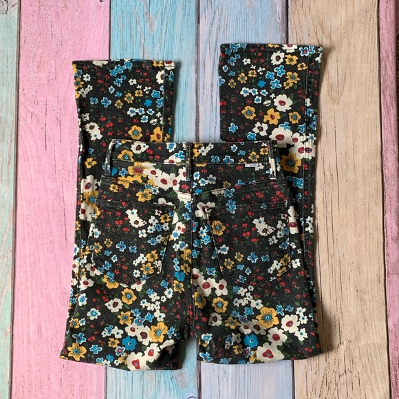 Mother high waisted ankle kick flare Floral Patterned Jeans - Picture 10 of 11